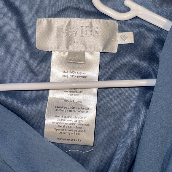 David’s bridal flutter sleeve georgette wrap bridesmaid dress - Picture 5 of 5